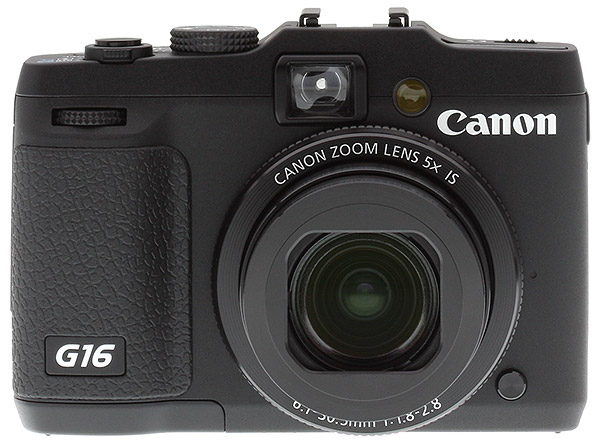 Canon G16 Review -- front view